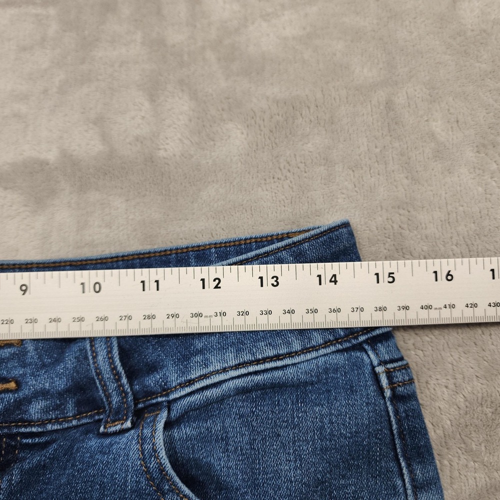Maurices Jeans Womens 6 SHORT Blue Mid Rise Slim Straight Ankle Original Stretch - Picture 11 of 15